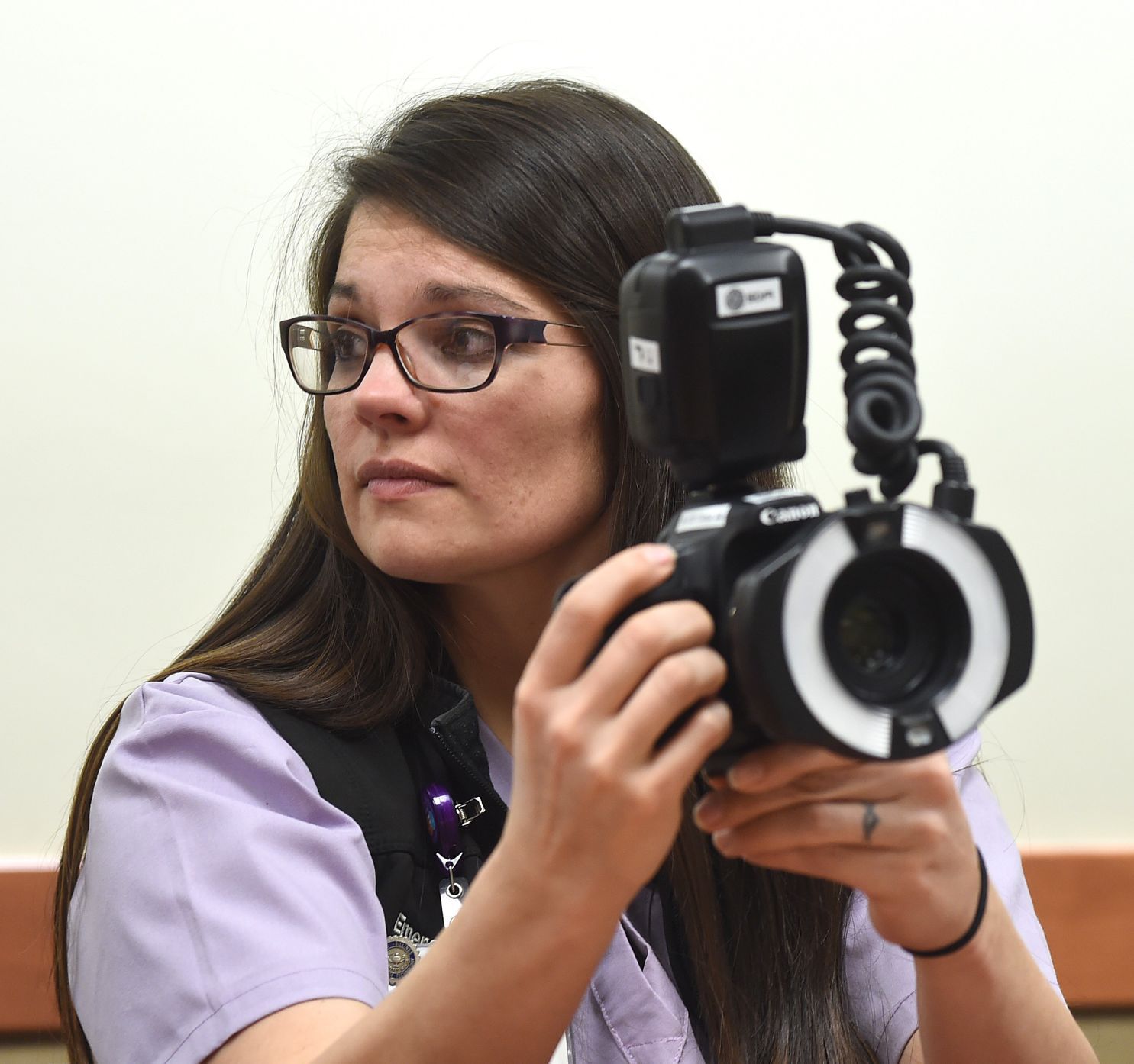 SANE nurse with camera
